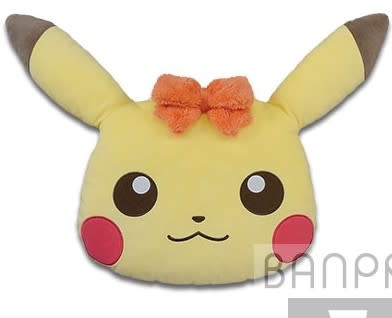 Pokemon Pikachu With Bow Pillow