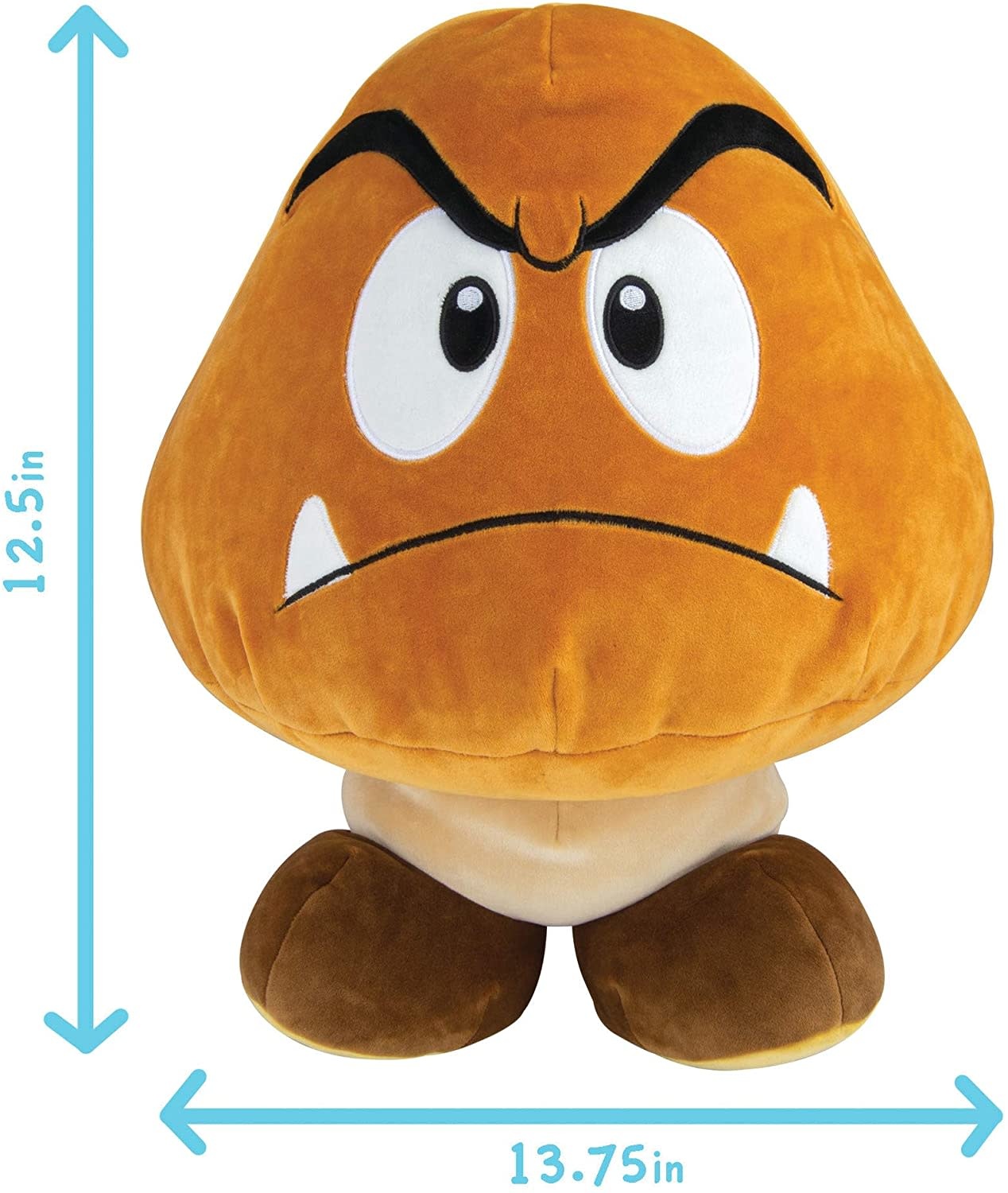 TOMY Goomba Mega Mocchi 15" Plush - Super Mario