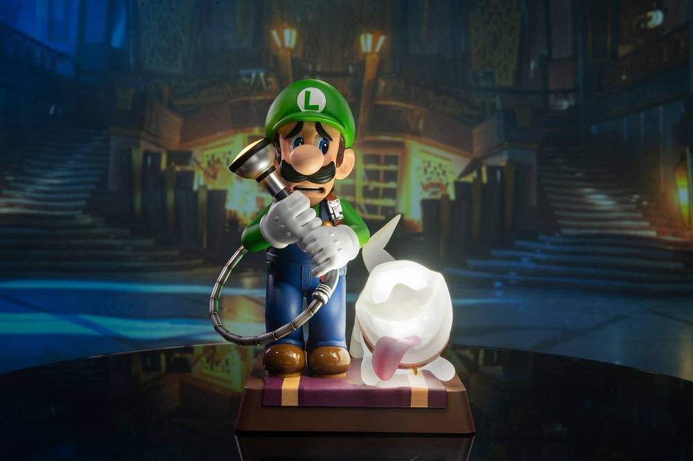 First 4 Figures Luigi's Mansion 3 PVC Collector's Statue w/ Polterpup