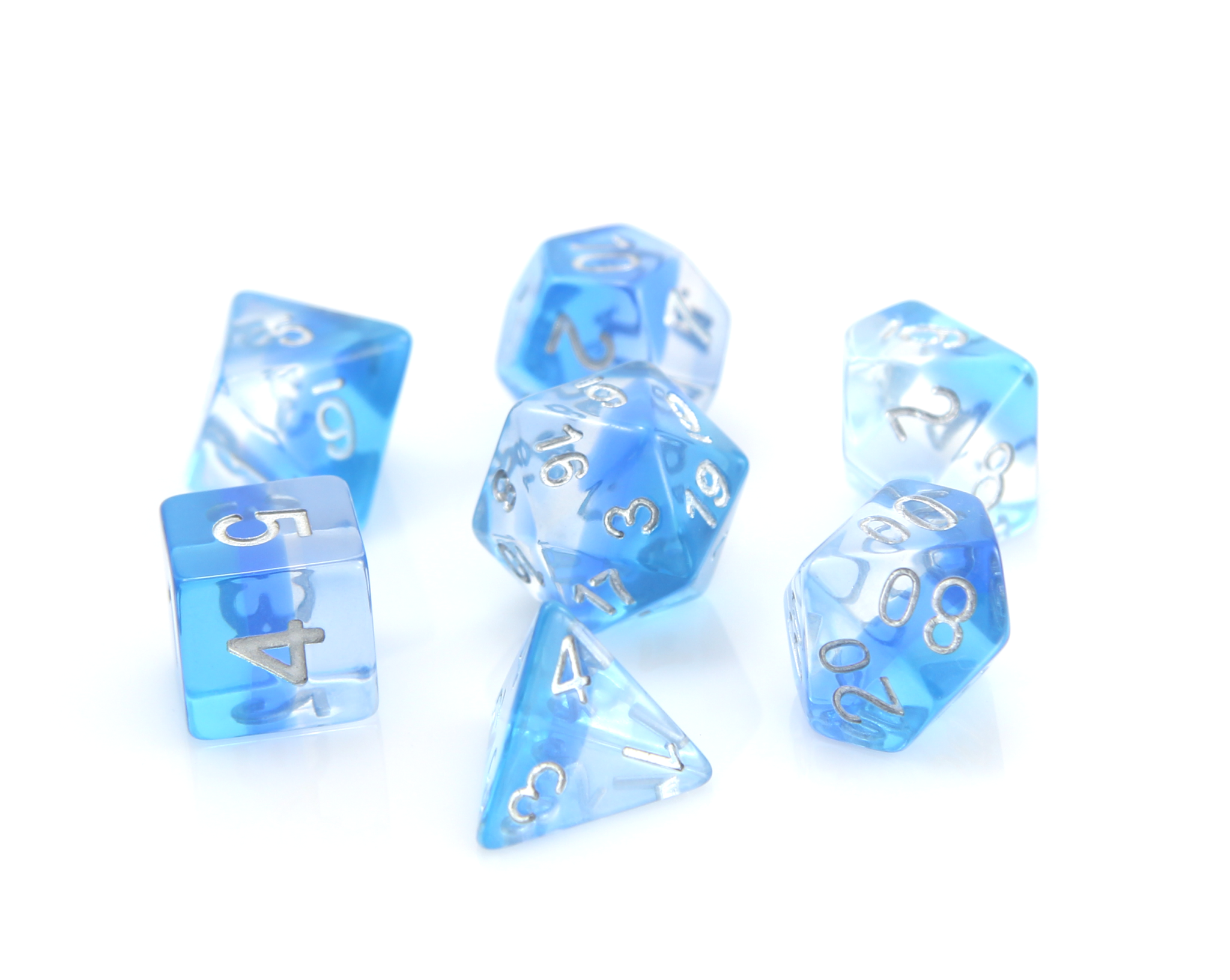 Translucent Ice Storm - Die Hard Dice RPG SET