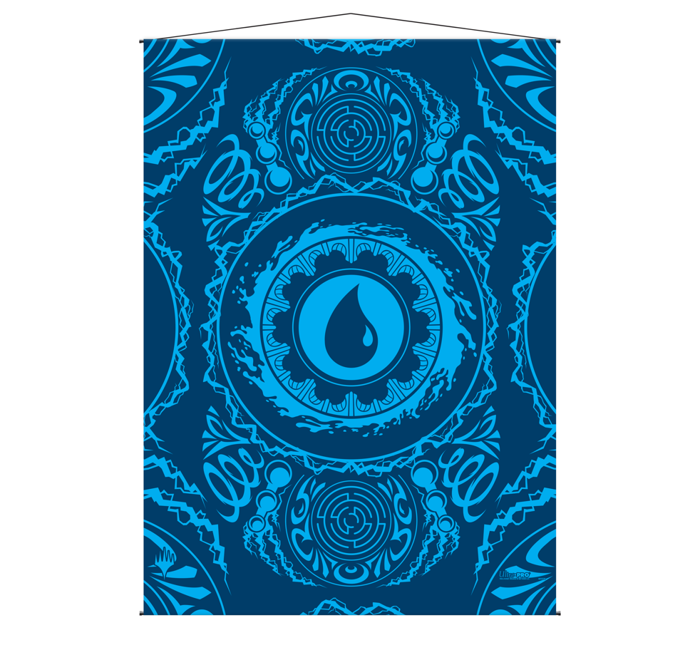 Ultra Pro Blue Mana Island Themed Wall Scroll - UP MTG