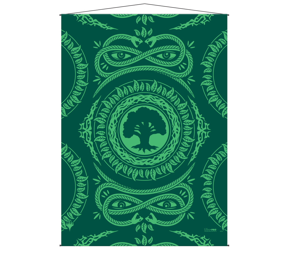 Ultra Pro Green Mana Forest Themed Wall Scroll - UP MTG