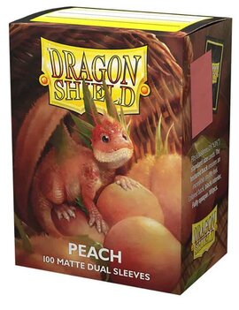 Core Dragon Shields Peach: Dragon Shield Dual Matte 100ct
