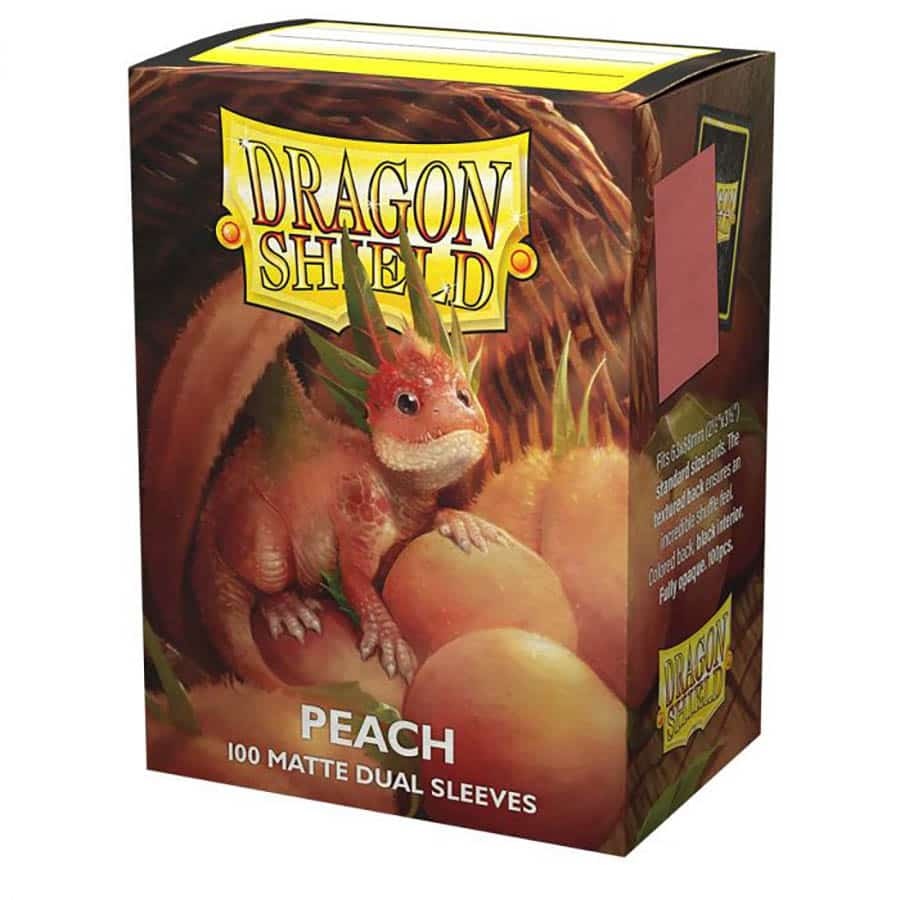 Core Dragon Shields Peach: Dragon Shield Dual Matte 100ct