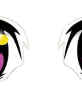 Pink Anime eyes 3.75" Bumper Stickers