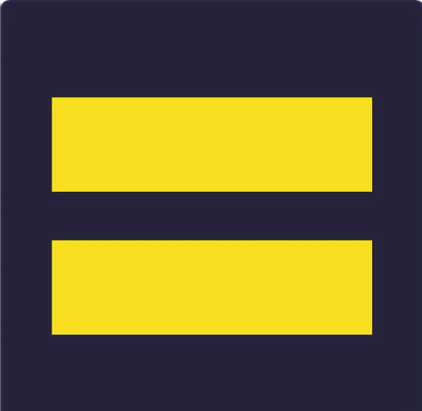 Equality, Human Rights 3.5x3.5 Bumper Sticker/Magnet