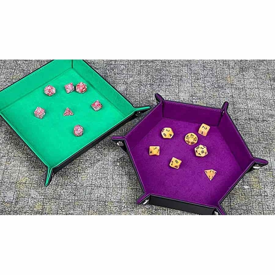 Plum Purple Hexagon Dice Tray - BCW