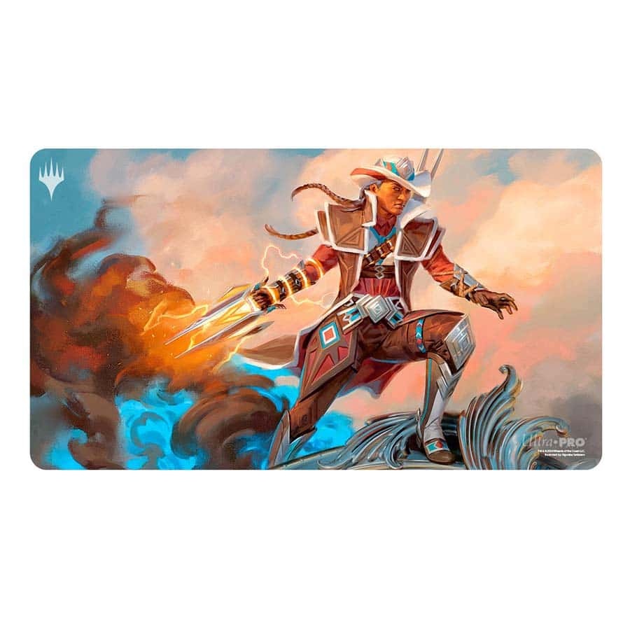 Annie Flash, the Veteran Playmat - Outlaws of Thunder Junction