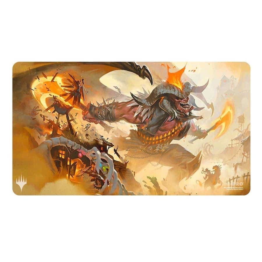 Rakdos, the Muscle Playmat - Outlaws of Thunder Junction