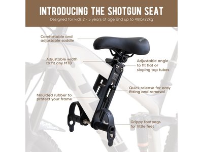 Siège Enfant Vélo Avant Thinvik – Guidon VTT – Noir, Aluminium (Neuf)