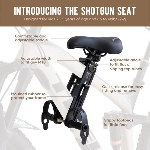 SHOTGUN SHOTGUN Siège MTB pour enfants sur cadre