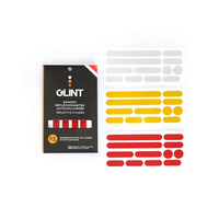 GLINT Ens. Collant Cadre Réflecteur Blanc/Jaune/Rouge