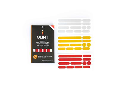 GLINT Ens. Collant Cadre Réflecteur Blanc/Jaune/Rouge