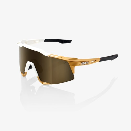 100% 100% Lunettes Speedcraft Peter Sagan LE White Gold / Sold Gold Miroir 100% 100% Lunettes Speedcraft Peter Sagan LE White Gold / Sold Gold Miroir