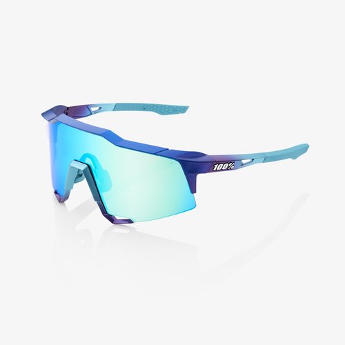 100% 100% Lunettes SpeedCraft Matte Metallic Into the Fade frame - Blue Topaz Multilayer Mirror Lens 100% 100% Lunettes SpeedCraft Matte Metallic Into the Fade frame - Blue Topaz Multilayer Mirror Lens