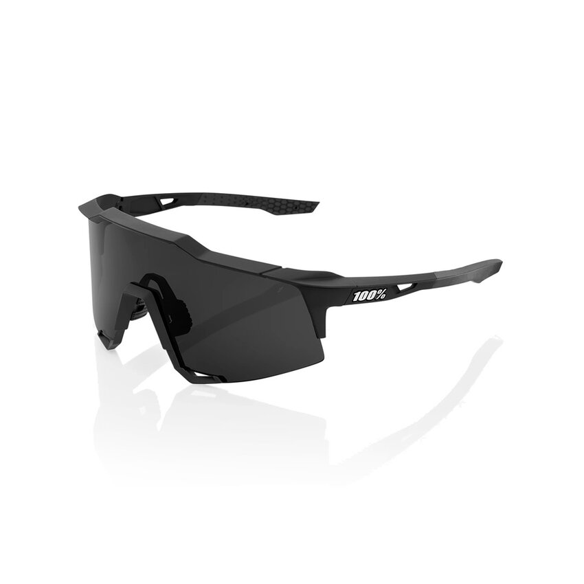 100% 100% Lunettes Speedcraft XS Soft Tact Black Smoke Lens