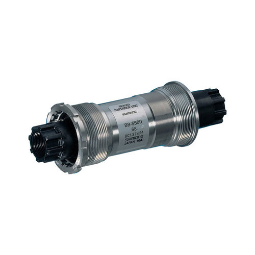 SHIMANO SHIMANO Boitier pédalier BB-5500 Octalink 68mm 118.5mm acier argent SHIMANO SHIMANO Boitier pédalier BB-5500 Octalink 68mm 118.5mm acier argent
