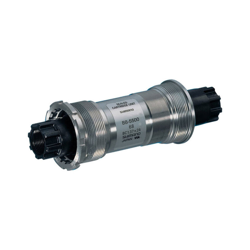 SHIMANO SHIMANO Boitier pédalier BB-5500 Octalink 68mm 118.5mm acier argent SHIMANO SHIMANO Boitier pédalier BB-5500 Octalink 68mm 118.5mm acier argent