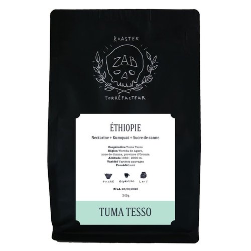 ZAB Café Ethiopie Tuma Tesso 340g ZAB Café Ethiopie Tuma Tesso 340g
