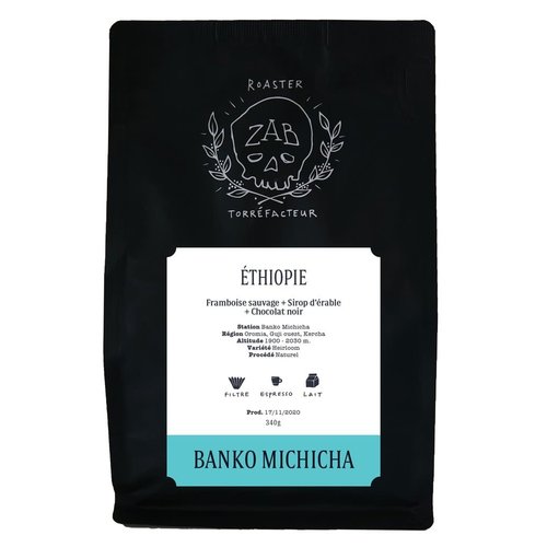 ZAB Café Ethiopie Banko Michicha 340g ZAB Café Ethiopie Banko Michicha 340g