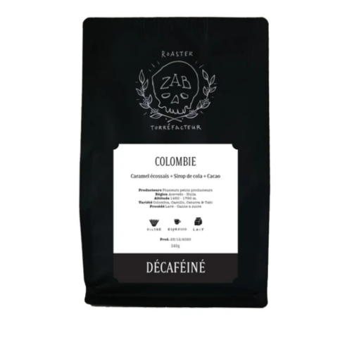 ZAB Café Colombie Décaféiné 340g ZAB Café Colombie Décaféiné 340g