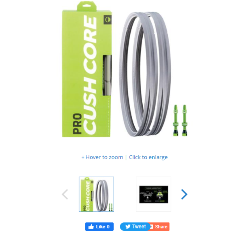 CUSHCORE CUSHCORE Ensemble Insertion Pneu CUSHCORE CUSHCORE Ensemble Insertion Pneu