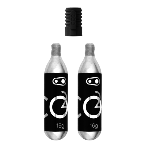 CRANKBROTHERS CRANKBROTHERS Cartouche CO2 16G (2 Units) W/ Inflator CRANKBROTHERS CRANKBROTHERS Cartouche CO2 16G (2 Units) W/ Inflator