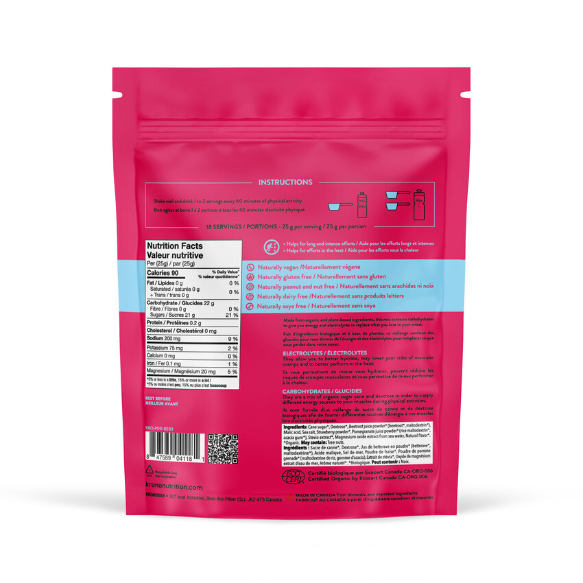 KRONOBAR KRONO Boisson Electrolytes 450g KRONOBAR KRONO Boisson Electrolytes 450g