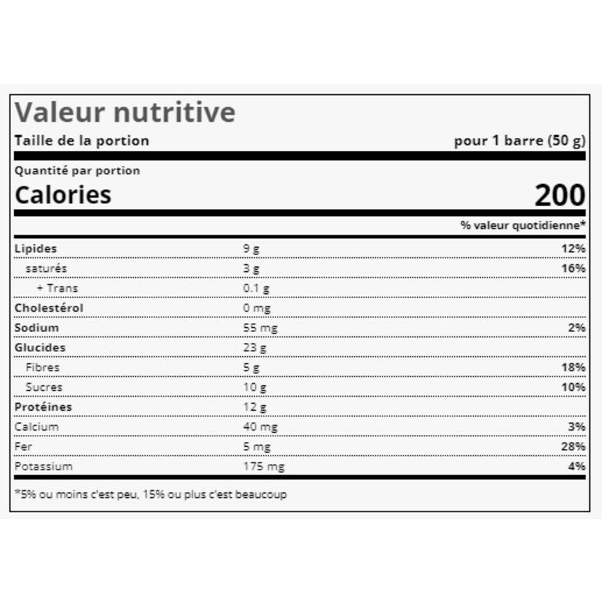 KRONOBAR KRONO Barre Protéinée 50g KRONOBAR KRONO Barre Protéinée 50g