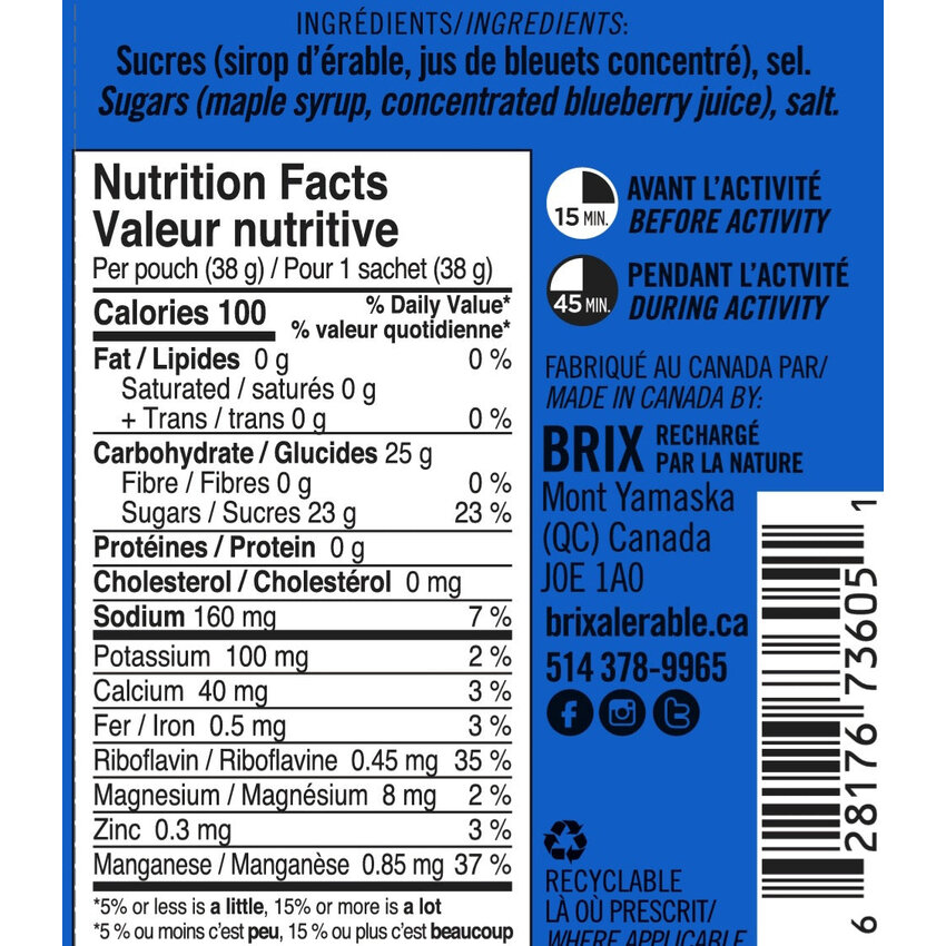 BRIX BRIX Gel Érable 38g BRIX BRIX Gel Érable 38g