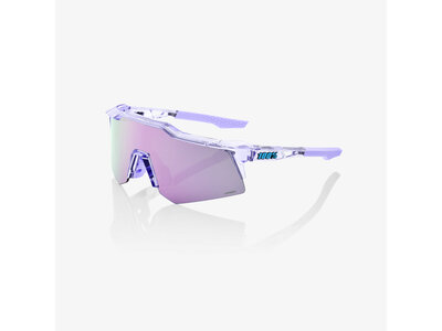 100% Lunettes Speedcraft XS - Polished translucent Laverder - HiPER Lavender Mirror Lens