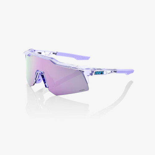 100% 100% Lunettes Speedcraft XS - Polished translucent Laverder - HiPER Lavender Mirror Lens