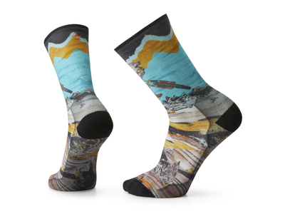 SMARTWOOL Bas Crew Wolf Print SMARTWOOL Bas Crew Wolf Print