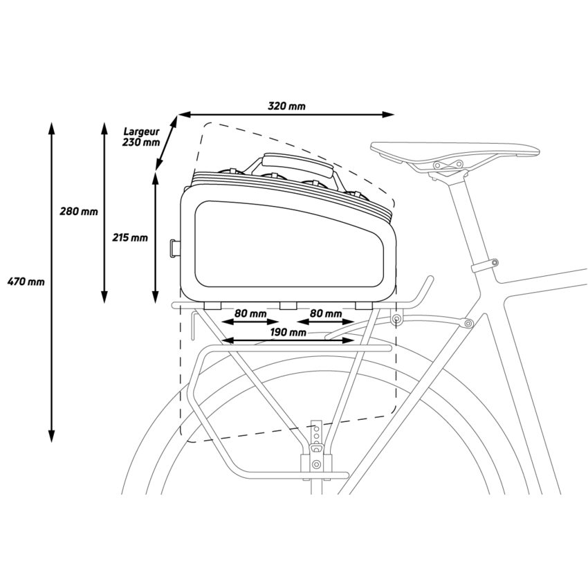 ZEFAL ZEFAL Sac Porte-Bagages Z Traveler 80 32L Noir