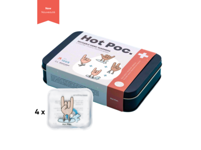 HOTPOC Chauffe-Mains réutilisables (pqt 4) HOTPOC Chauffe-Mains réutilisables (pqt 4)
