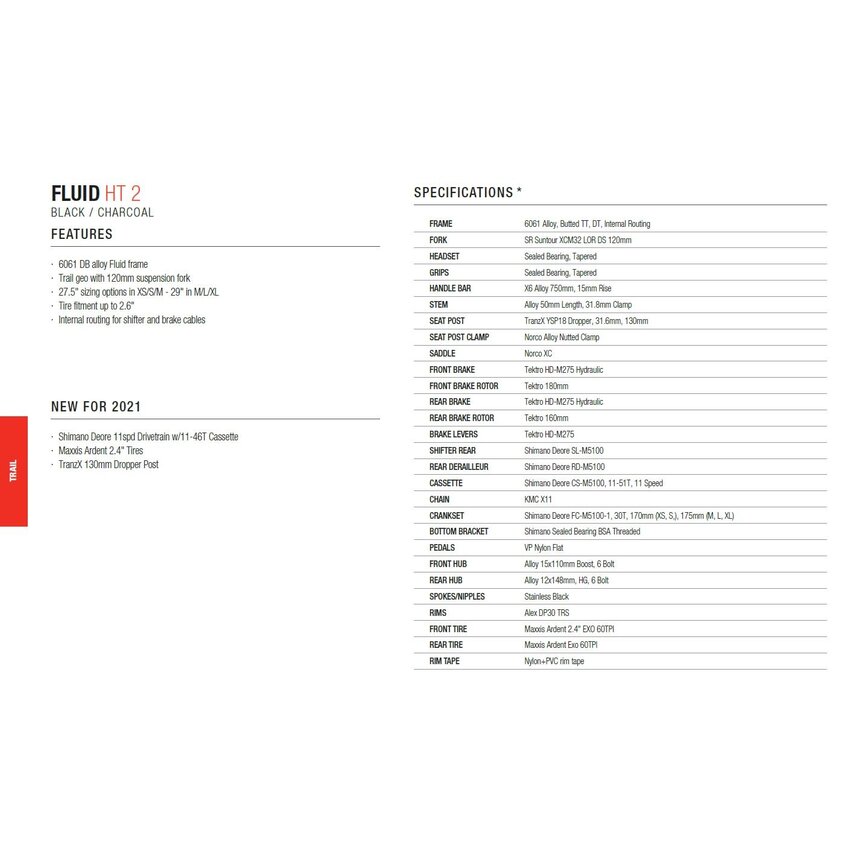 NORCO NORCO Fluid HT 1 NORCO NORCO Fluid HT 1