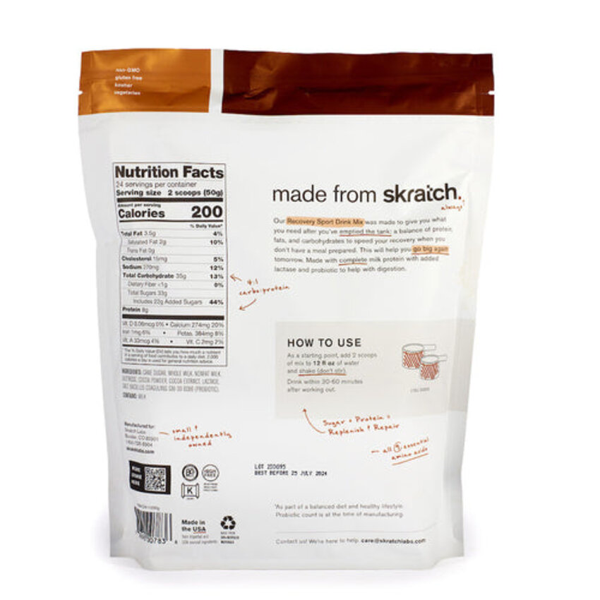 SKRATCH LABS SKRATCH Poudre mix Recovery 708g SKRATCH LABS SKRATCH Poudre mix Recovery 708g