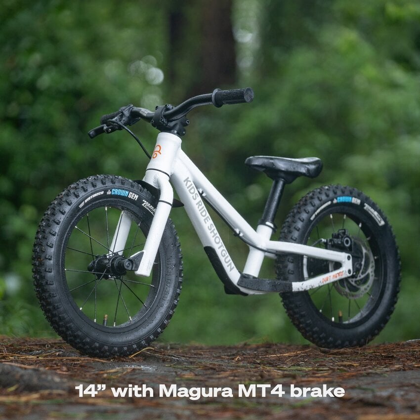 Kids Ride Shotgun SHOTGUN Dirt Hero 14'' Push bike Blanc Avec Frein Kids Ride Shotgun SHOTGUN Dirt Hero 14'' Push bike Blanc Avec Frein