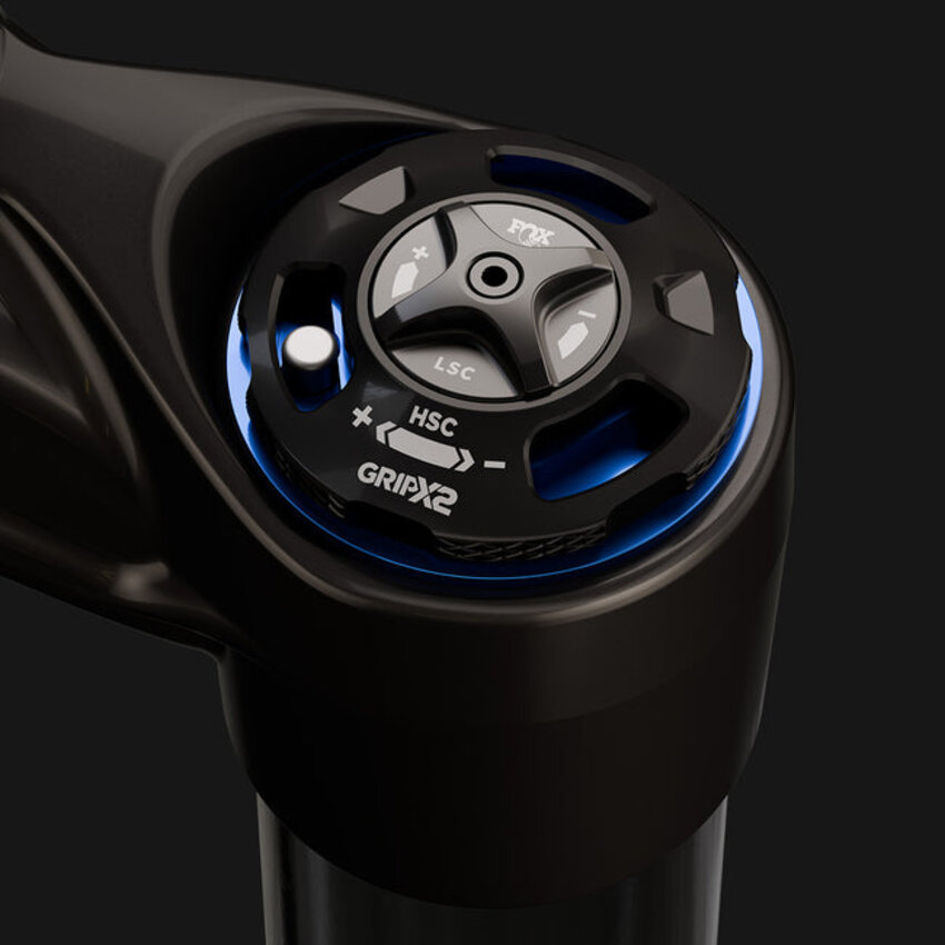 FOX FOX Fourche Factory Podium Inverted 29" 170mm 20TA x 110 mm, 44mm Offset, GRIP X2, 58HT Crown, Black/Podium Gold