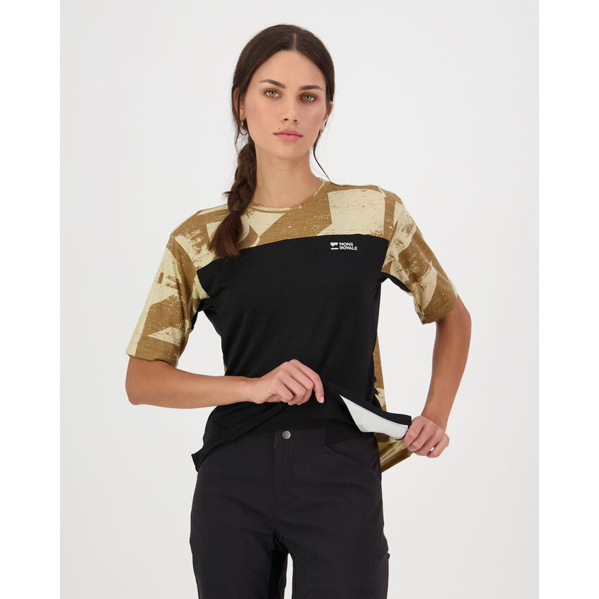 MONS ROYALE MONS ROYALE Maillot Diversion merino bike S/S Femme