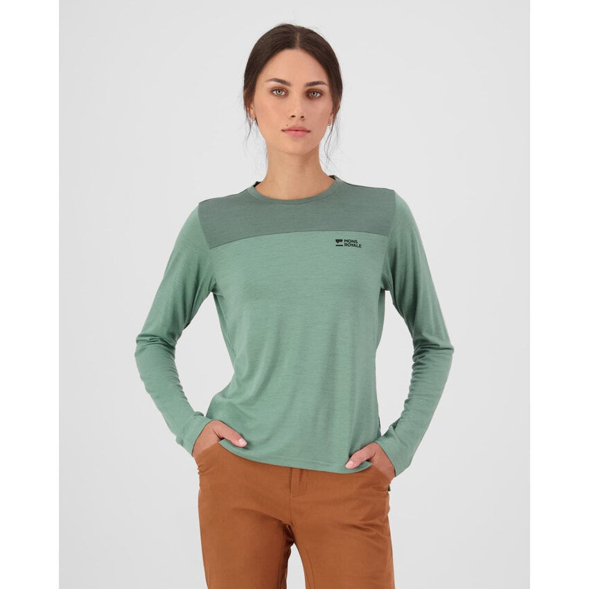 MONS ROYALE MONS ROYALE Maillot Diversion merino bike L/S Femme