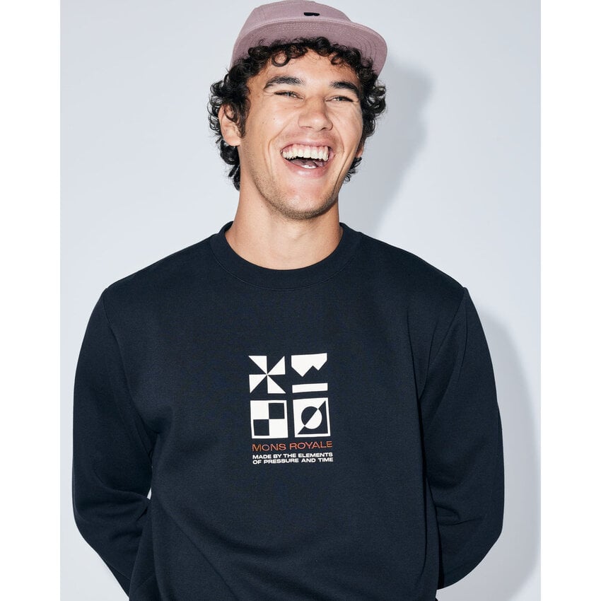 MONS ROYALE MONS ROYALE Crewneck Inversion Merino MONS ROYALE MONS ROYALE Crewneck Inversion Merino