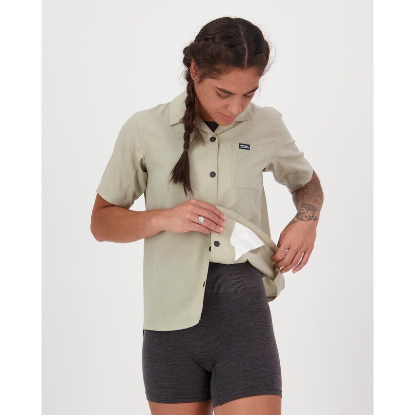 MONS ROYALE MONS ROYALE Chemise Breezer merino S/S Femme