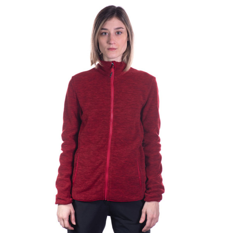 burgundy fleece jacket