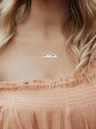 Made of Mountians Mountain Home Necklace Made of Mountians Mountain Home Necklace
