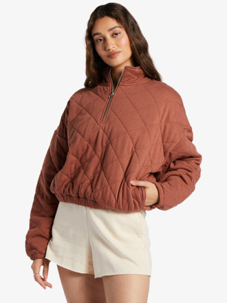 Roxy Women's Bonfire Babe Quilted Fllece Jacket Roxy Women's Bonfire Babe Quilted Fllece Jacket