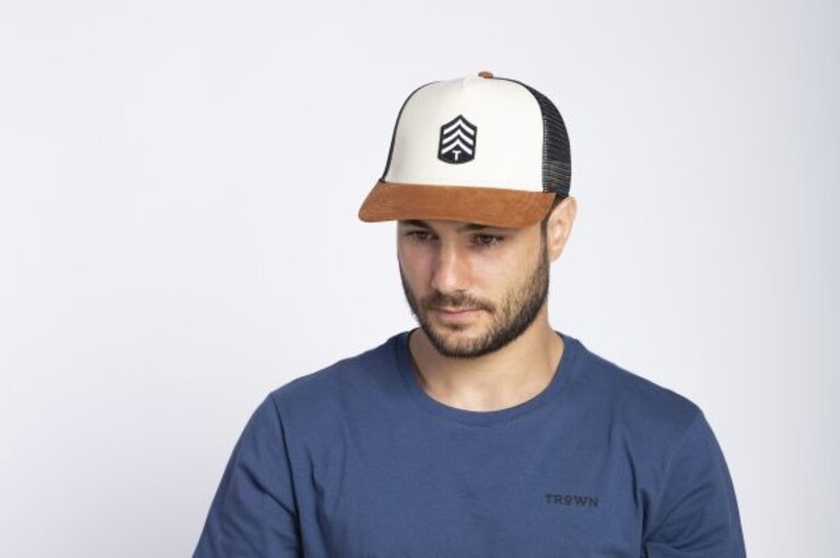 Trown Hat Feather Brown One Size