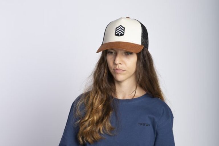 Trown Hat Feather Brown One Size