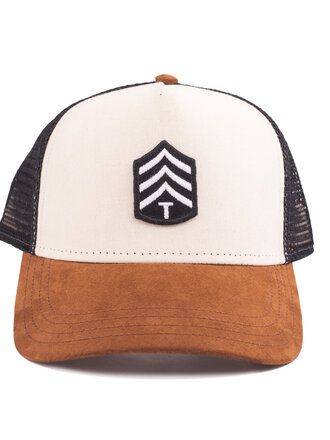 Trown Hat Feather Brown One Size