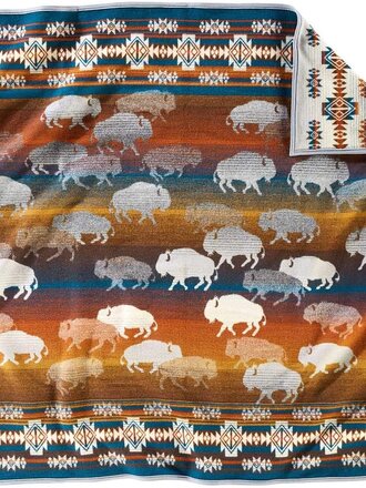 Pendleton Napped Jacquard Throw - Prairie Rush Hour Pendleton Napped Jacquard Throw - Prairie Rush Hour
